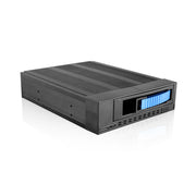 iStarUSA T5.25" to 3.5" 2.5" SATA SAS 6 Gbps HDD SSD Hot-swap Rack T-7M1-SATA-BLUE