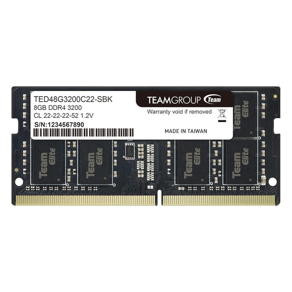 TEAMGROUP Elite DDR4 8GB Single 3200MHz PC4-25600 CL22 SODIMM 260