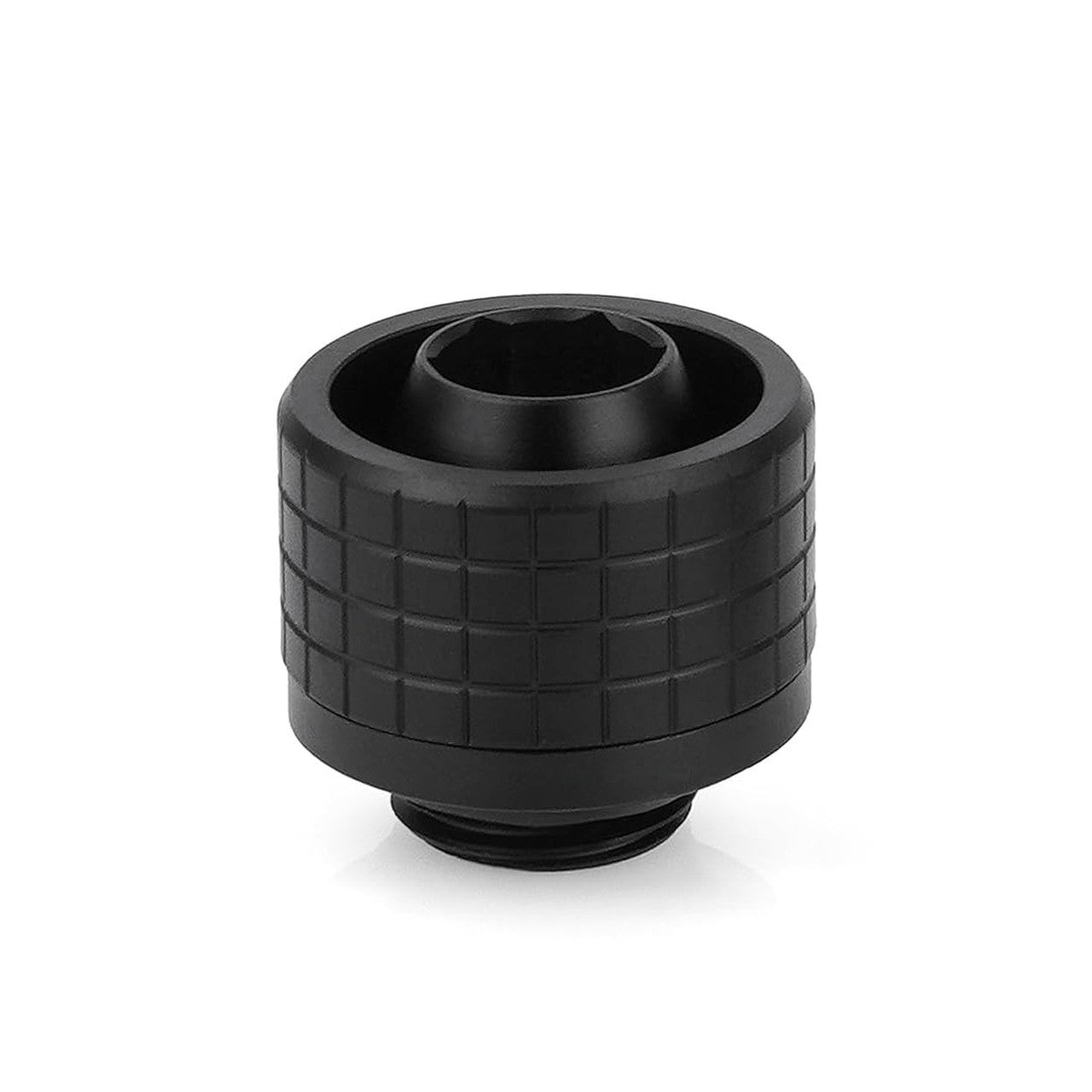 Thermal Grizzly DeltaMate HT16 Hard-Tube Water Cooling Fitting ?Çô G1/4'' Thread, CNC-Machined Brass Matte-Black, Knurled Compression Ring for 16 mm OD Hard Tubing TG-DM-FIT-0002