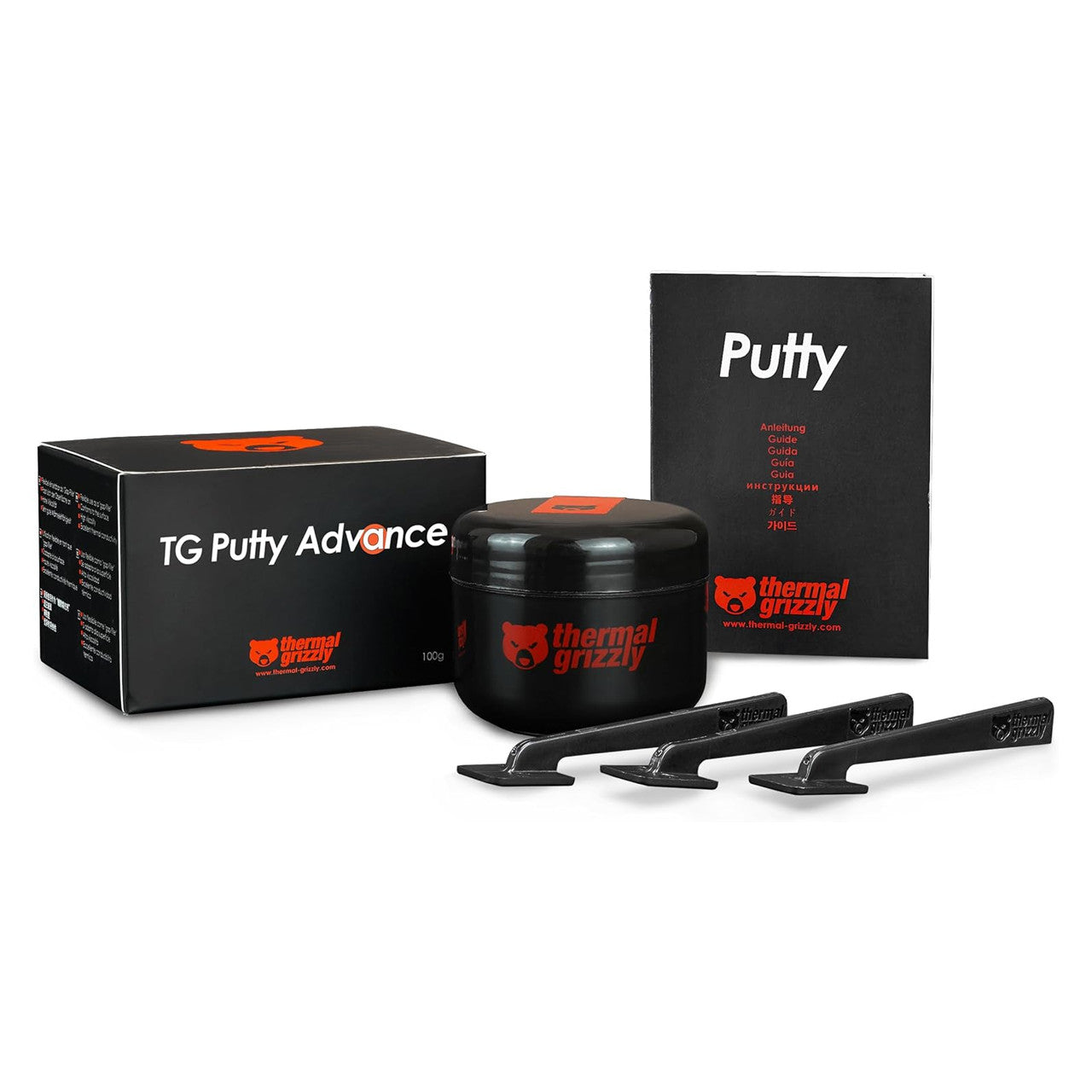 Thermal Grizzly Putty Advance 100g Electrically Non-Conductive Thermal Putty for GPU Modding,Thermal Pad TG-P-A-100