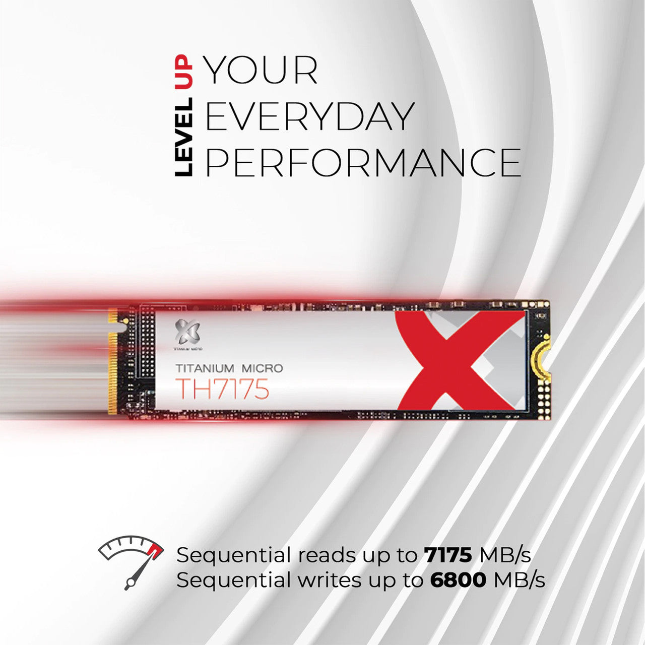 Titanium Micro TH7175 4TB PCIe NVME 4.0 Gen 4 M.2 2280 Internal SSD With Nitro Pro M.2 NVMe Cooler Heatsink with 30mm Fan