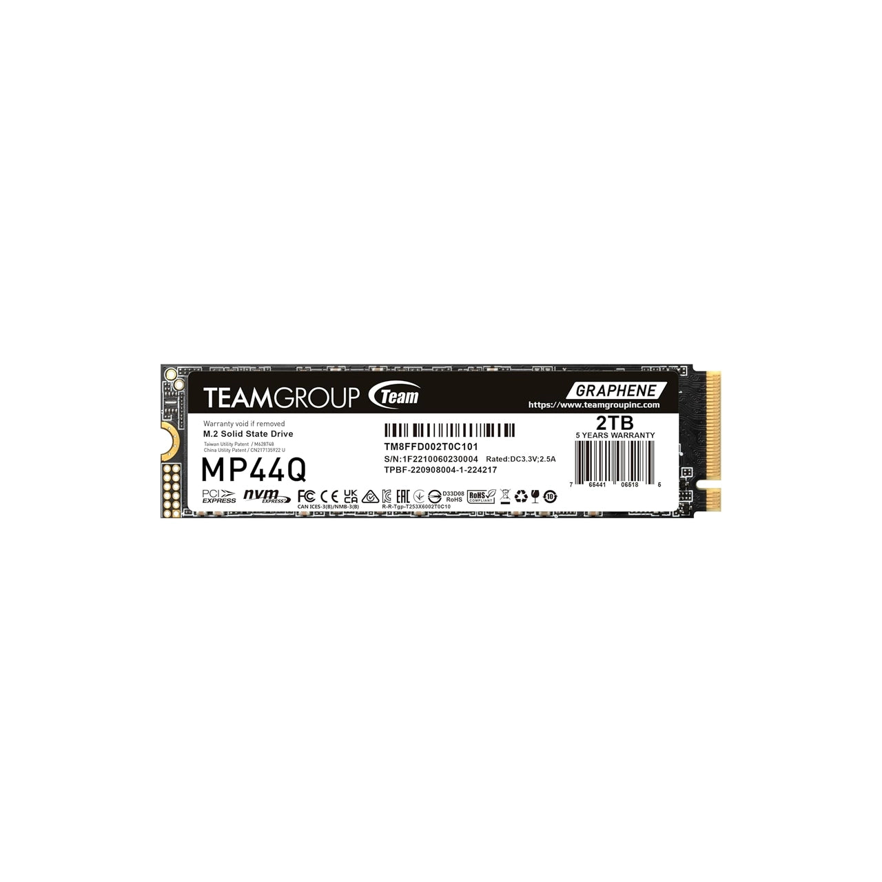 TEAMGROUP MP44Q M.2 PCIe 4.0 SSD - 2TB - TM8FFD002T0C101