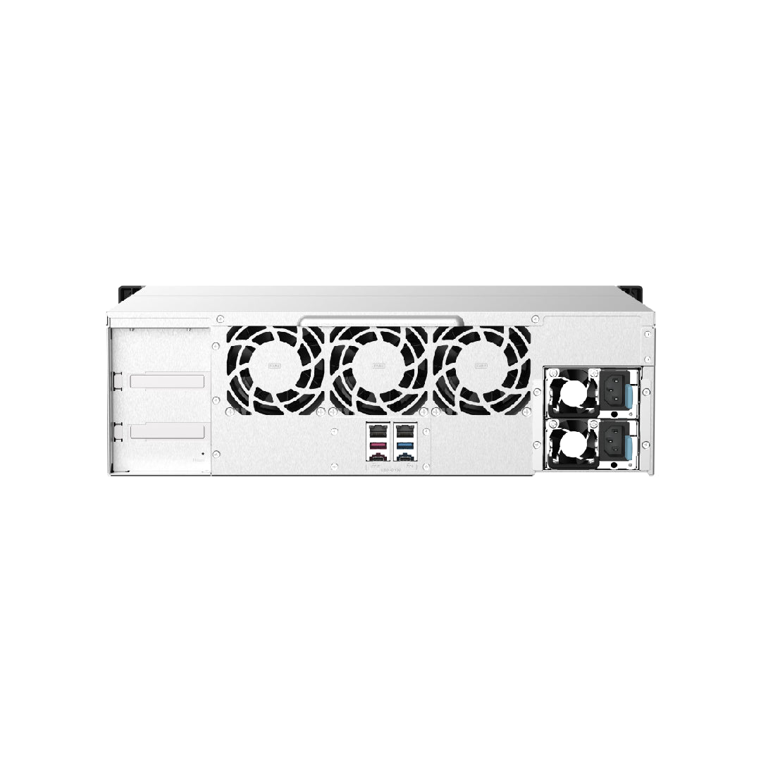 QNAP TS-1673AU-RP 3U 16-Bay NAS/iSCSI IP-SAN, AMD Ryzen V1500B Quad-core 2.2GHz,16GB RAM, Redundant PSU TS-1673AU-RP-16G-US