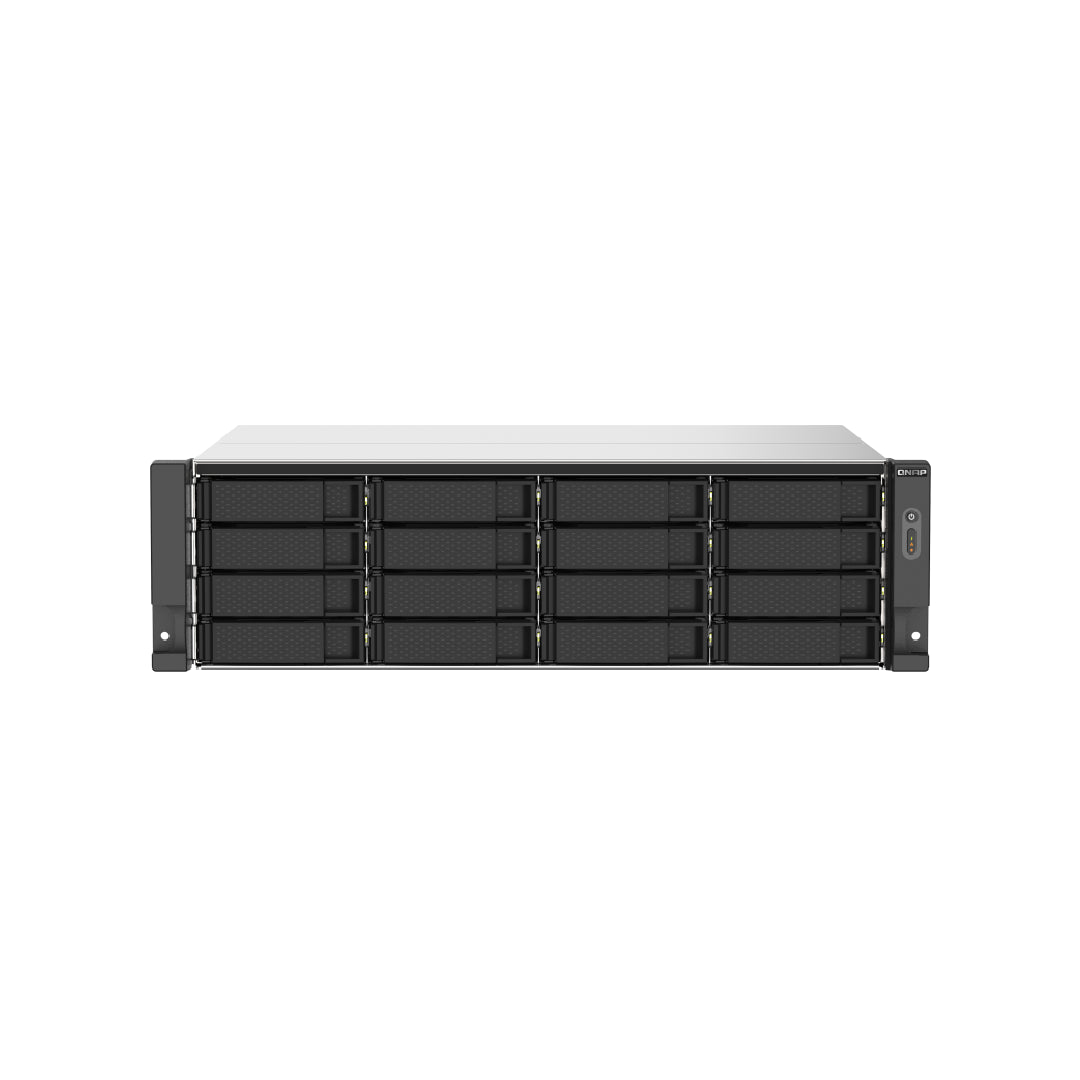QNAP TS-1673AU-RP 3U 16-Bay NAS/iSCSI IP-SAN, AMD Ryzen V1500B Quad-core 2.2GHz,16GB RAM, Redundant PSU TS-1673AU-RP-16G-US