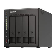 The QNAP TS-453E-8G-US is a 4-Bay NAS powered by an Intel Celeron J6412 quad-core 2.0GHz processor with onboard 8GB DDR4 RAM for powerful multitasking and smooth performance.