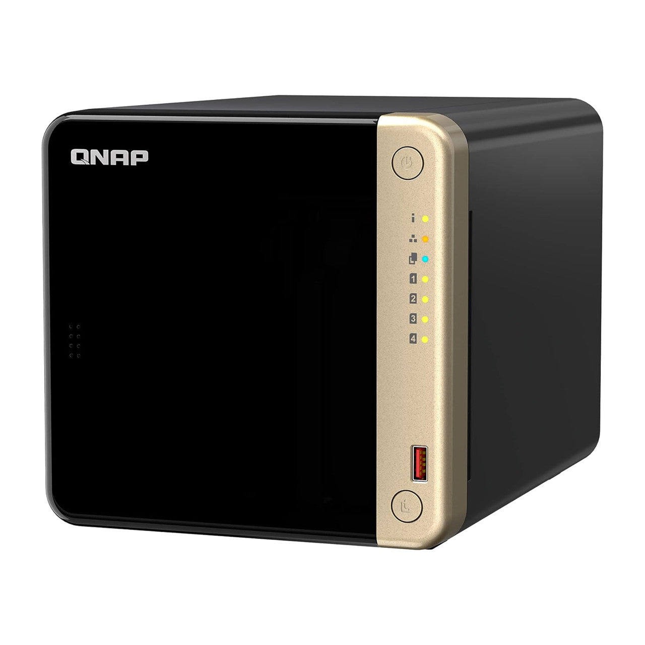 QNAP 4 Bay Desktop NAS with Intel Celeron Quad-core Processor, M.2 PCIe Slots and Dual 2.5GbE (Diskless) TS-464-8G-US