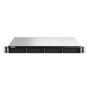 QNAP 1U 4-bay short depth rackmount NAS, Intel Celeron N5105/N5095 4C/4T, 8GB RAM On-Board, Single PSU TS-464eU-8G-US