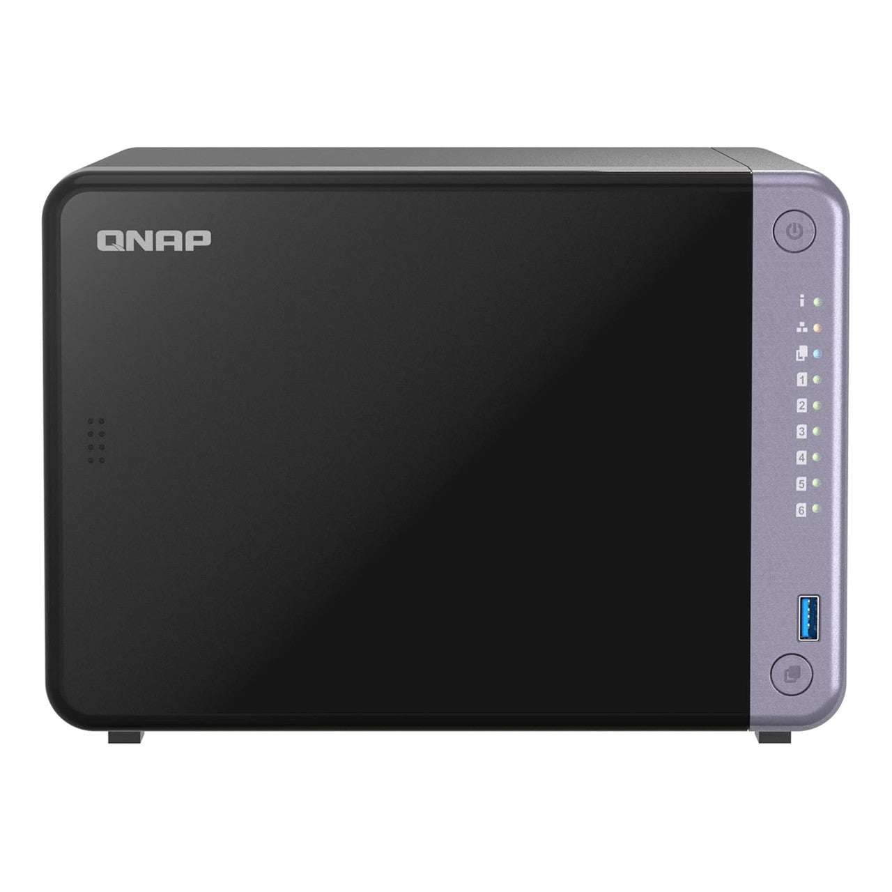 QNAP 6-Bay ARM-based NAS, Quad Core 2.0GHz, 4GB DDR4 RAM, 10GbE(SFP+), 2.5GbE and PCIe Gen3 Expansion Slot TS-632X-4G-US