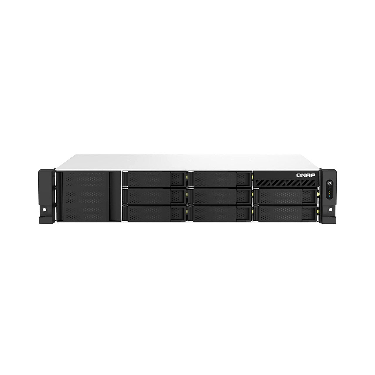 QNAP 2U 8-bay short depth rackmount NAS, Intel Celeron N5095 4C/4T, 8GB RAM On-Board, Redundant PSU TS-864EU-RP-8G-US