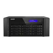 QNAP 12-Bay all-flash desktop NAS, AMD EPYC 7232P , 12 x 2.5" U.2 NVMe/SATA SSD , 64GB ECC RAM TS-H1290FX-7232P-64G-US