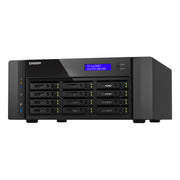 The QNAP TS-H1290FX-7302P-256G-US is a high-performance 12-bay all-flash desktop NAS powered by an AMD EPYC 7302P processor with up to 3.2GHz clock speed.