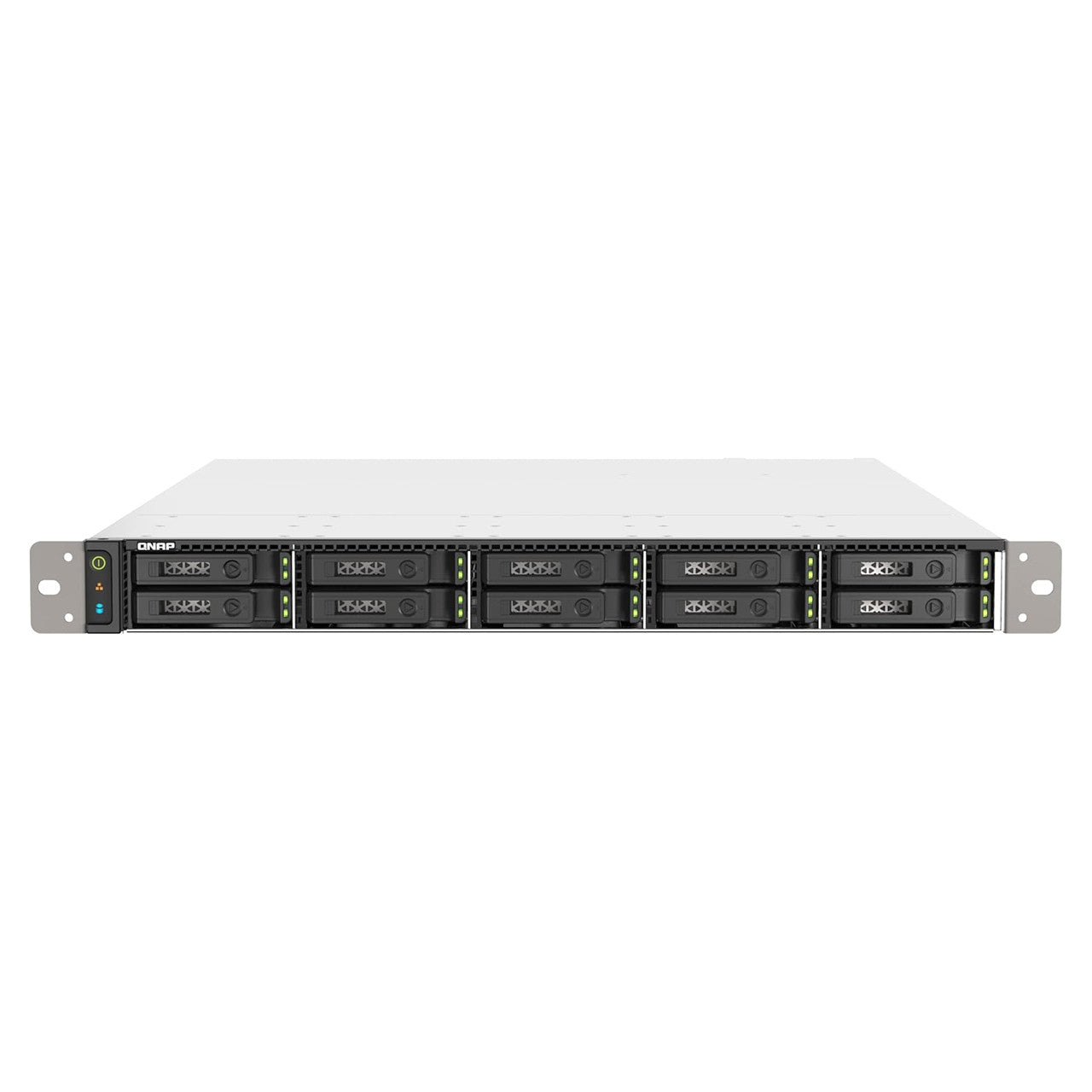 QNAP 10 Bay Dual-Processor 1U rackmount U.2/U.3 NVMe All-Flash NAS for Data Centers TS-h1090FU-7302P-256G-US