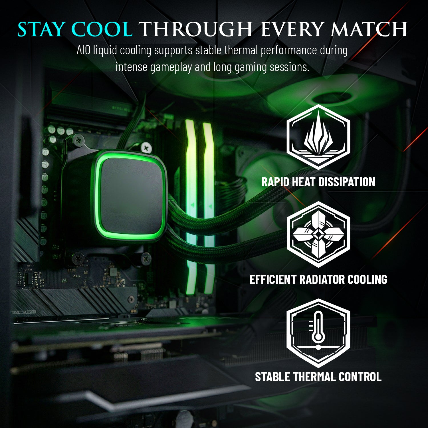 Hachiman PC Tora Gaming PC, AMD Ryzen 7 7800X3D, NVIDIA GeForce RTX 5070 12GB, 32GB DDR5 6400MHz RGB, 2TB Gen4 NVMe SSD, 360 A-RGB AIO, Wi-Fi 6, Windows 11 Home, Desktop Computer