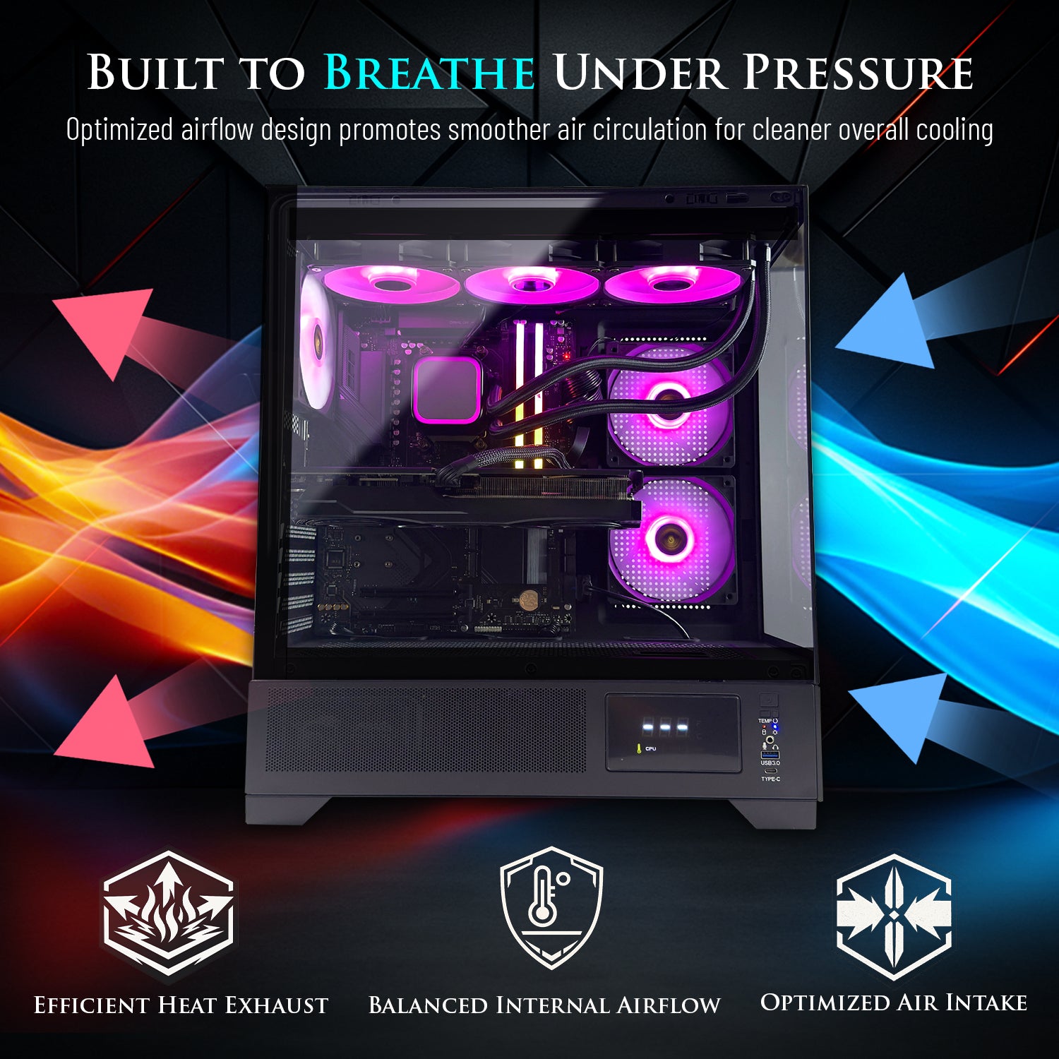 Hachiman PC Tora Gaming PC, AMD Ryzen 7 7800X3D, NVIDIA GeForce RTX 5070 12GB, 32GB DDR5 6400MHz RGB, 2TB Gen4 NVMe SSD, 360 A-RGB AIO, Wi-Fi 6, Windows 11 Home, Desktop Computer