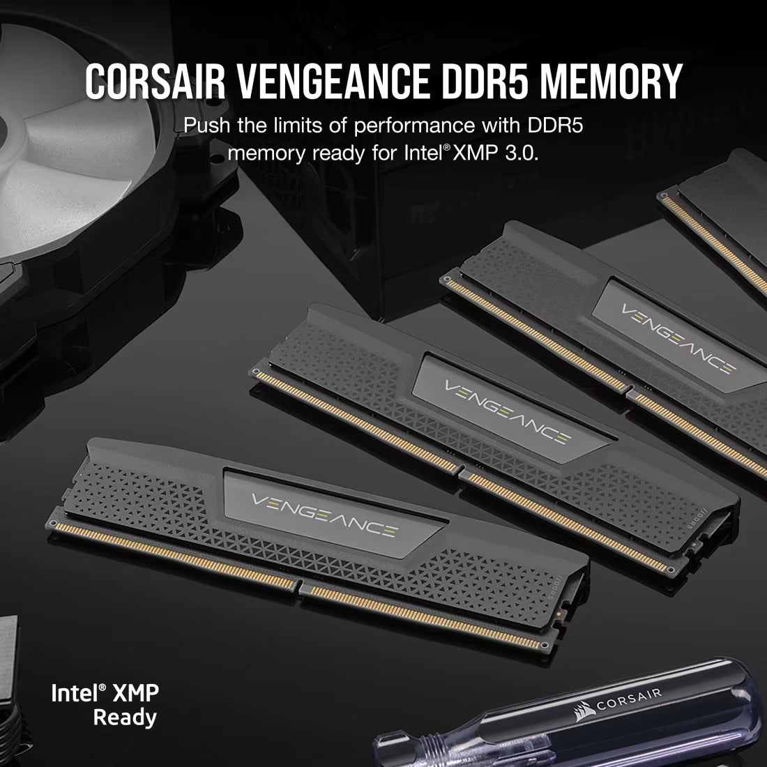 Corsair Vengeance DDR5 RAM 32GB (2x16GB) 6000MHz Intel XMP iCUE Compatible Computer Memory (Black) - CMK32GX5M2B6000C38