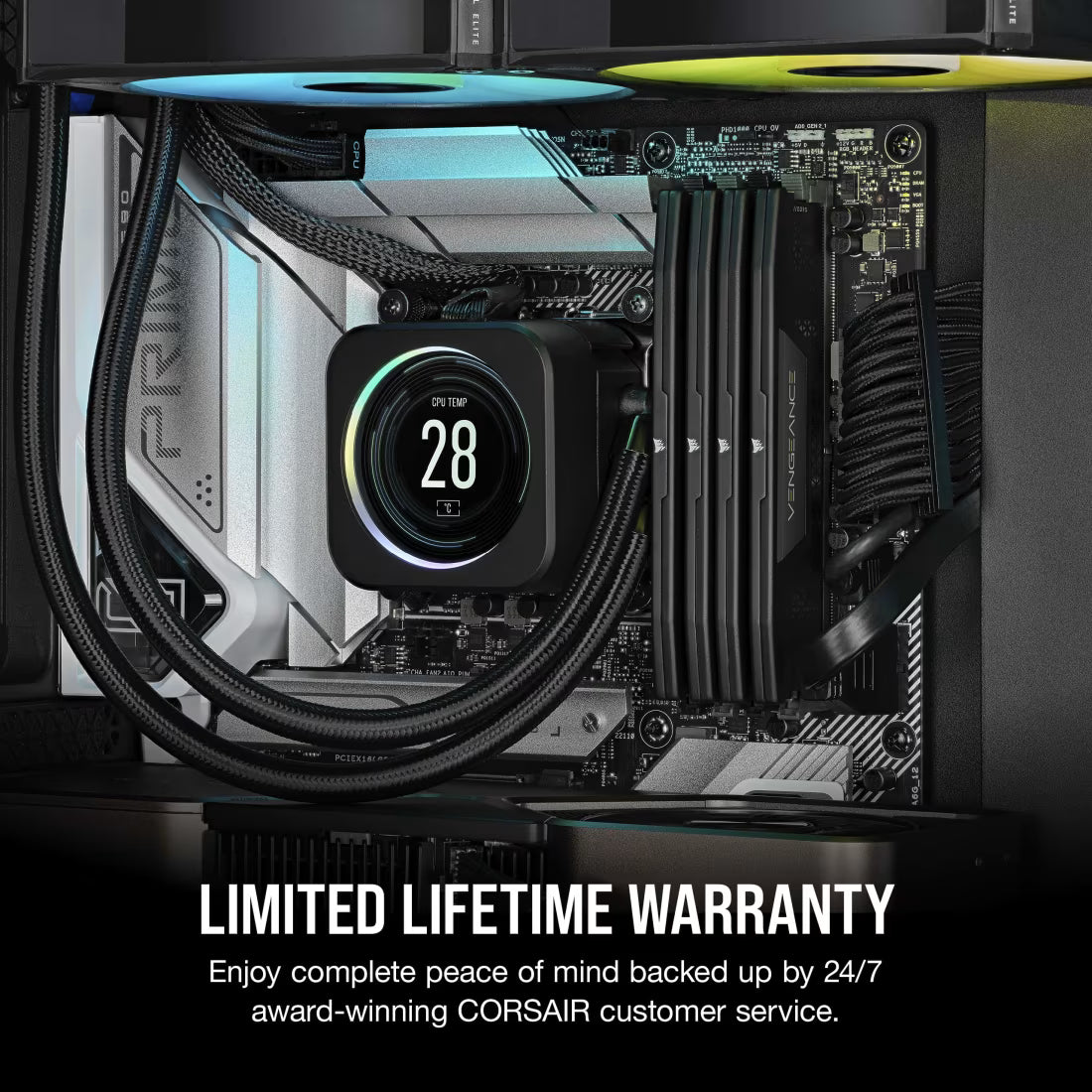 Corsair Vengeance DDR5 RAM 32GB (2x16GB) 6000MHz Intel XMP iCUE Compatible Computer Memory (Black) - CMK32GX5M2B6000C38