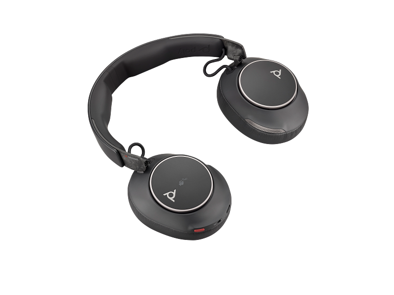 Poly Voyager Surround 80 UC Wireless Bluetooth Headset | Microsoft Teams Certified | Adaptive ANC | USB-C/A Adapter | Black | 8G7U0AA