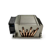 The Dynatron W21 is a 2U CPU cooler featuring an aluminum heatsink and side fan for efficient thermal management.