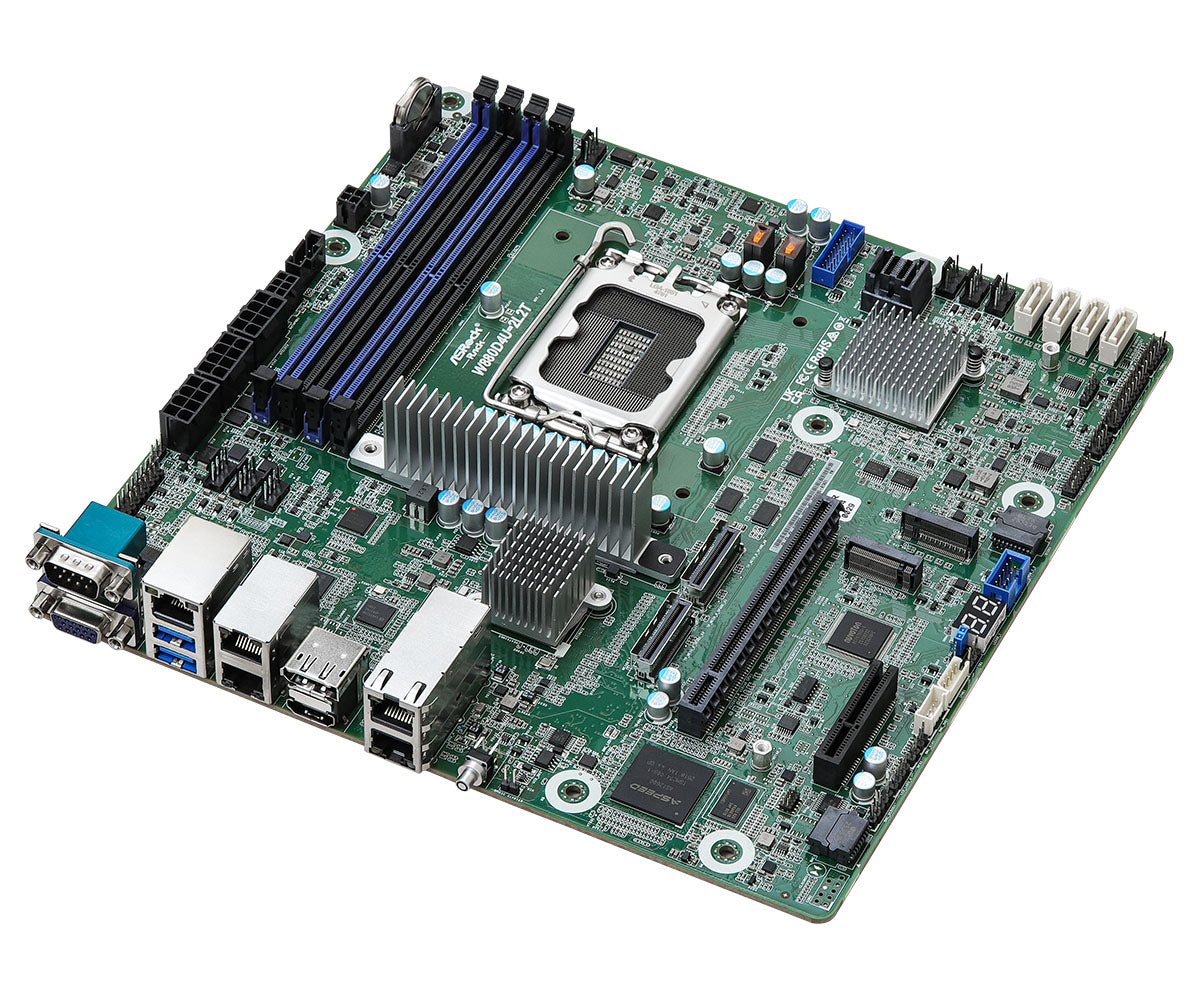 ASRock Rack Server Motherboard | Intel W880 Chipset | LGA 1851 | Micro-ATX | W880D4U-2L2T