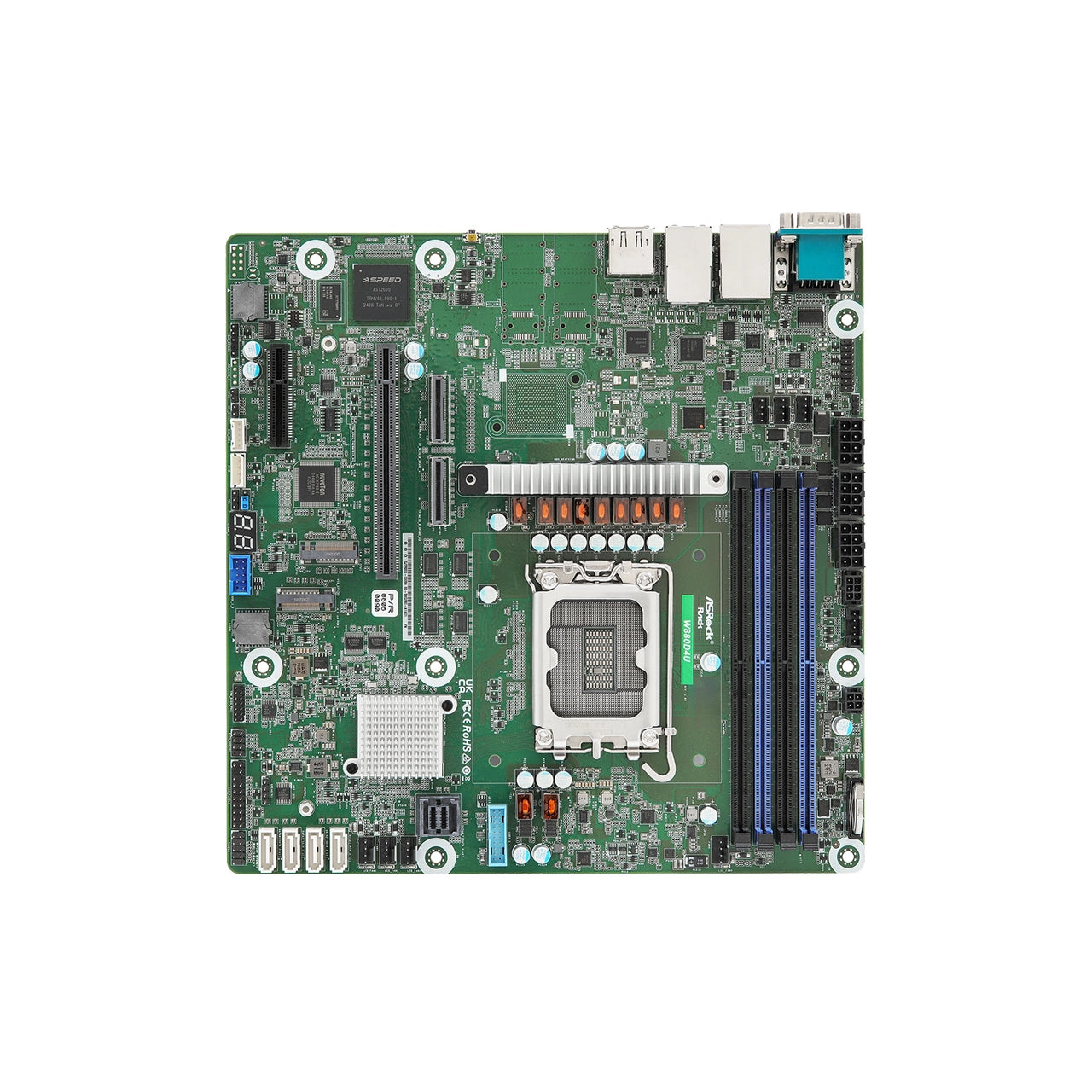 ASRock Rack Server Motherboard | Intel Core Ultra Processors | LGA 1851 | Micro-ATX | W880D4U