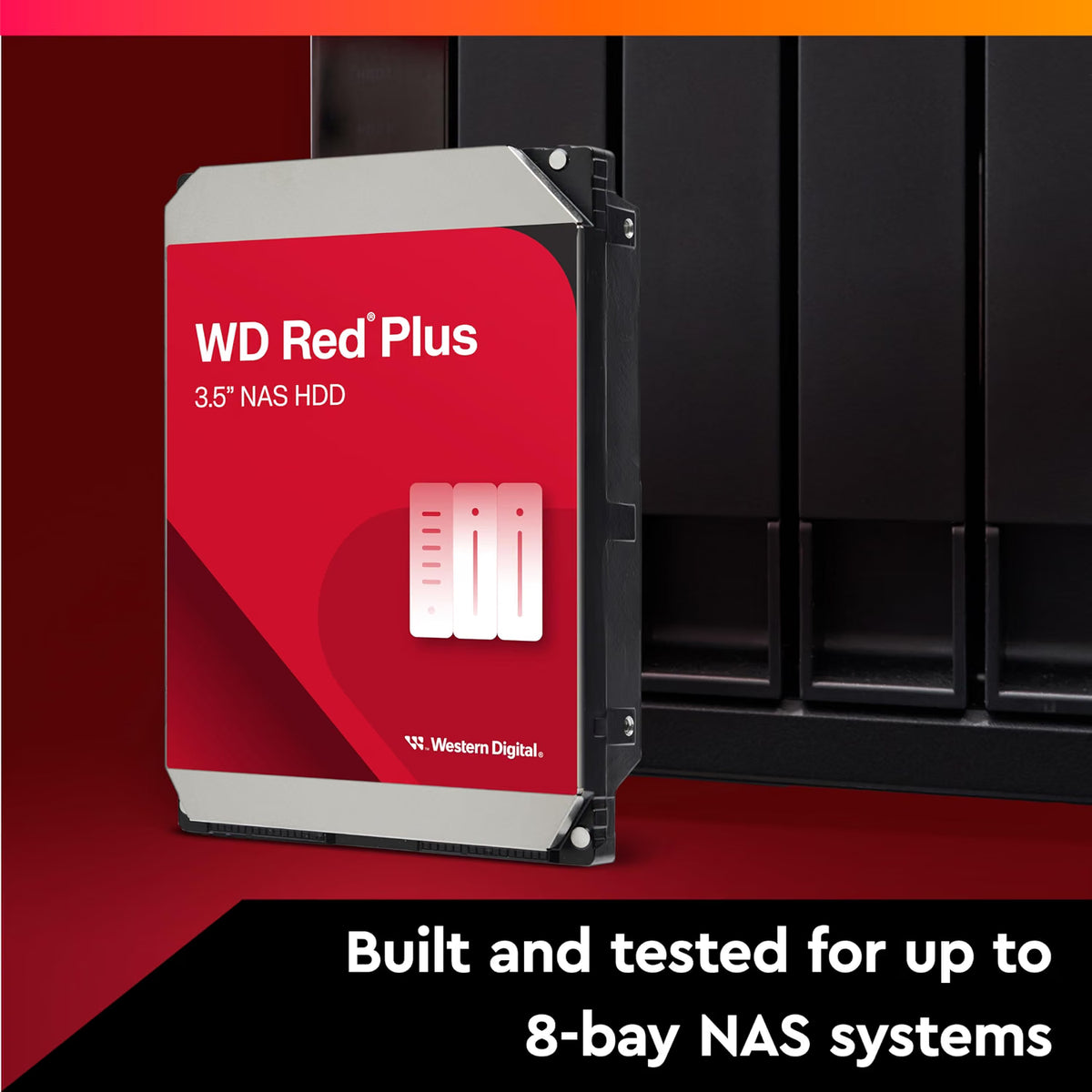 WD Red Plus Internal NAS HDD 3.5" - 2TB - WD20EFPX