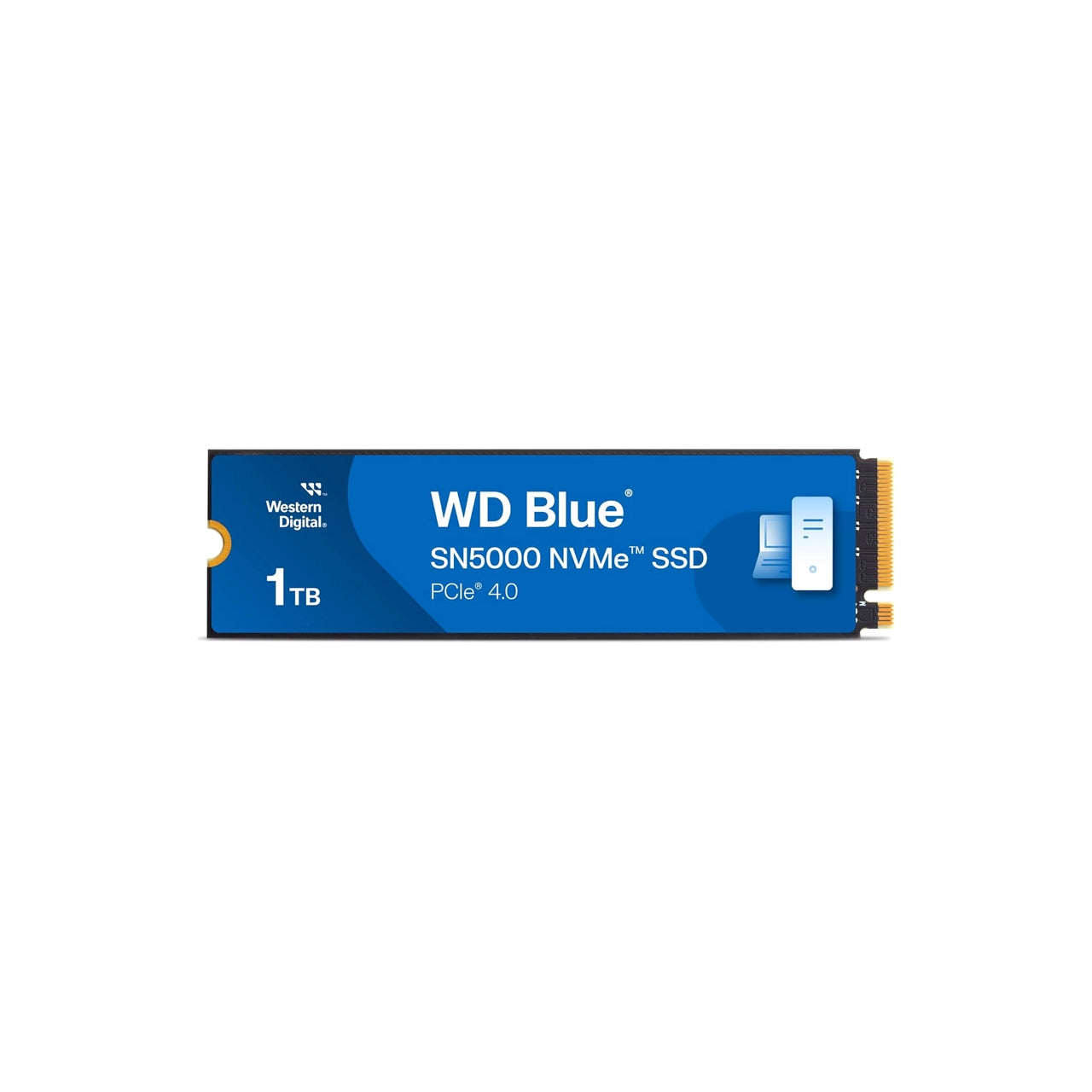 WD 1TB Blue SN5000 NVMe Internal Solid State Drive PCIe Gen 4.0, M.2 2280, Up to 5,150 MB/s SSD - WDS100T4B0E