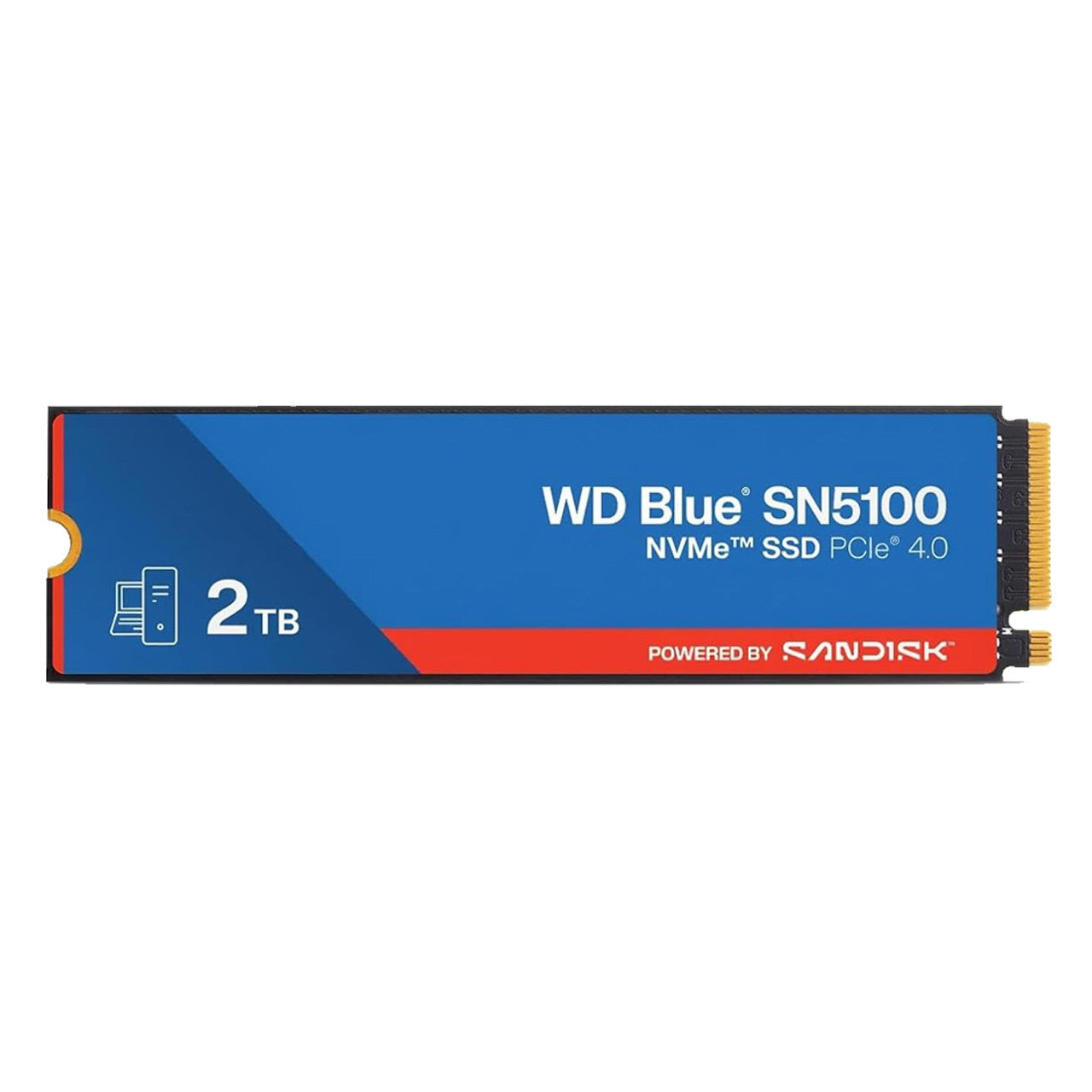 The WD Blue SN5100 2TB delivers ultra-fast read speeds up to 7,100MB/s for exceptional system responsiveness.