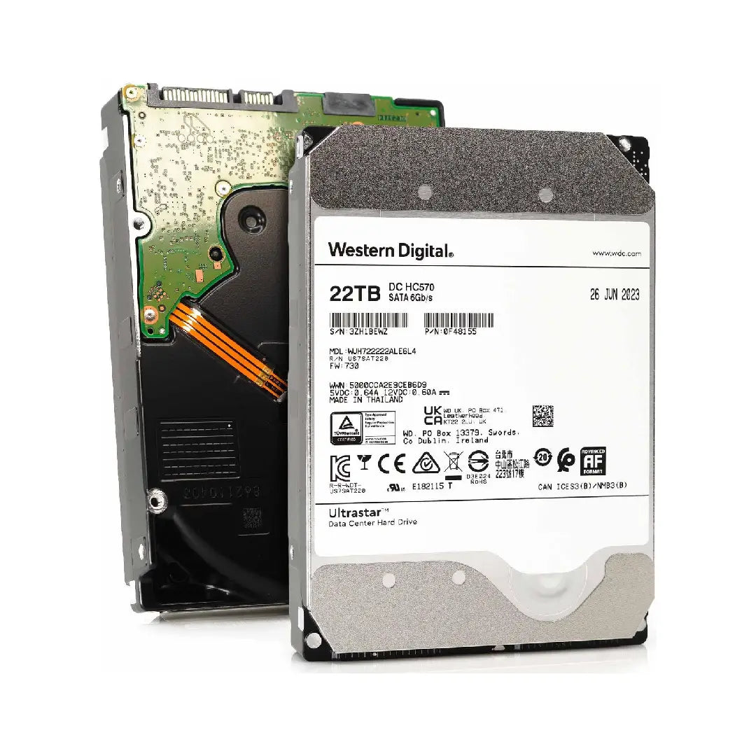 WD Ultrastar 22TB DC HC570 Internal Hard Drive - WUH722222ALE6L4
