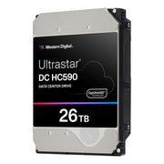 The WD Ultrastar DC HC590 26TB 3.5-inch SATA HDD delivers massive storage capacity, advanced helium technology, and high-speed data transfer, making it ideal for data centers and enterprise-level applications requiring reliable, energy-efficient performance.