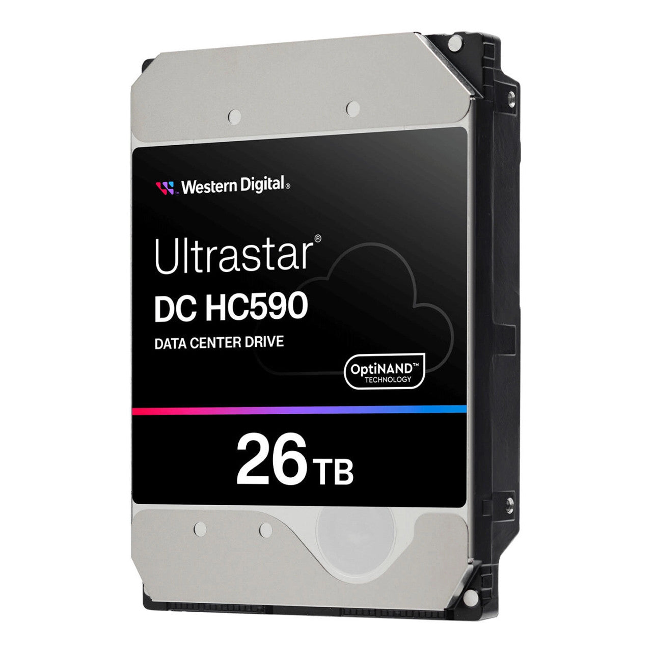 The WD Ultrastar DC HC590 26TB 3.5-inch SATA HDD delivers massive storage capacity, advanced helium technology, and high-speed data transfer, making it ideal for data centers and enterprise-level applications requiring reliable, energy-efficient performance.