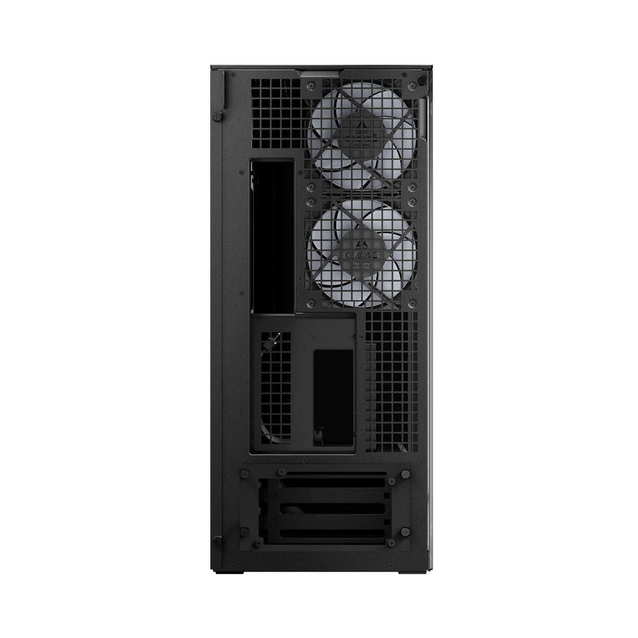 Arctic Xtender VG PC Case-Mid Tower-Tempered Glass Panel-Included A-RGB Fans-Vertical GPU Mounting Kit (Black) ACPCC00016A