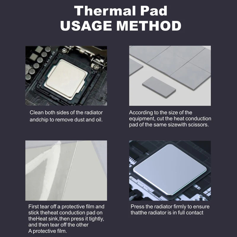 Maxtor AP-12 Thermal Pad | 14.8 W/mK Silicone | 3 Sizes × 6 Thickness