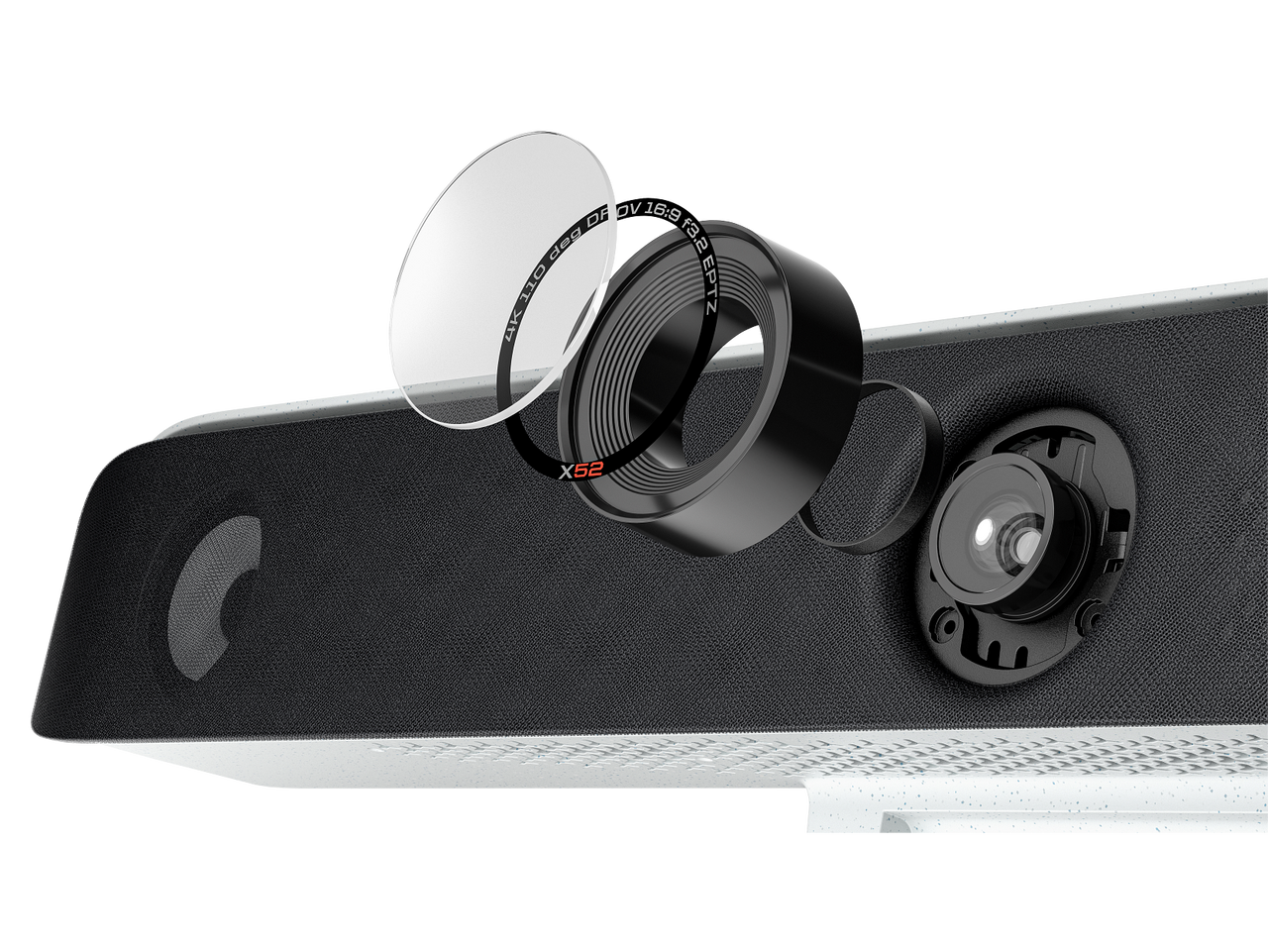 Poly Studio X52 4K Ultra HD All-In-One Video Bar (Black) 8D8K2AA#ABA