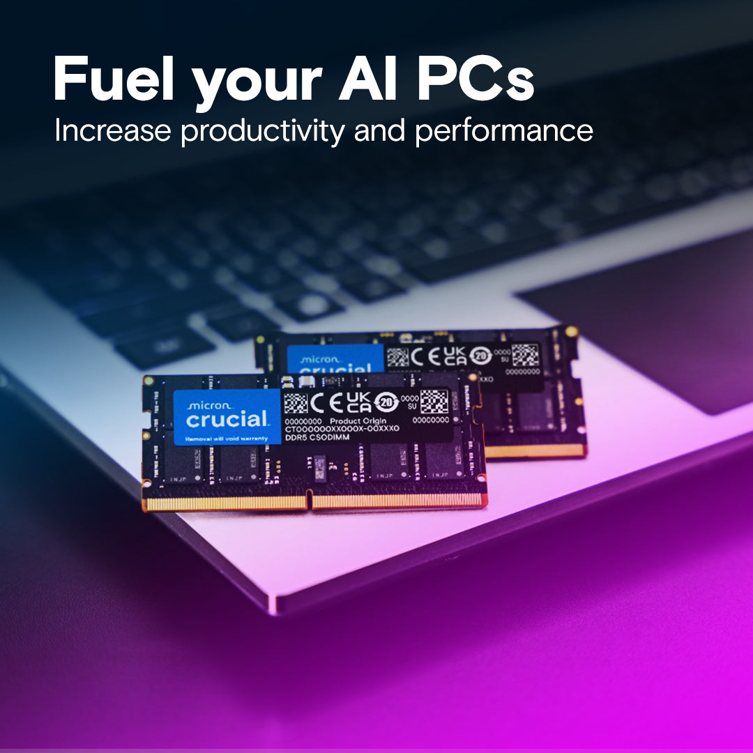 Crucial 16GB DDR5-6400 CSODIMM Laptop Memory | 262-pin | AI PC Ready | CT16G64C52CS5