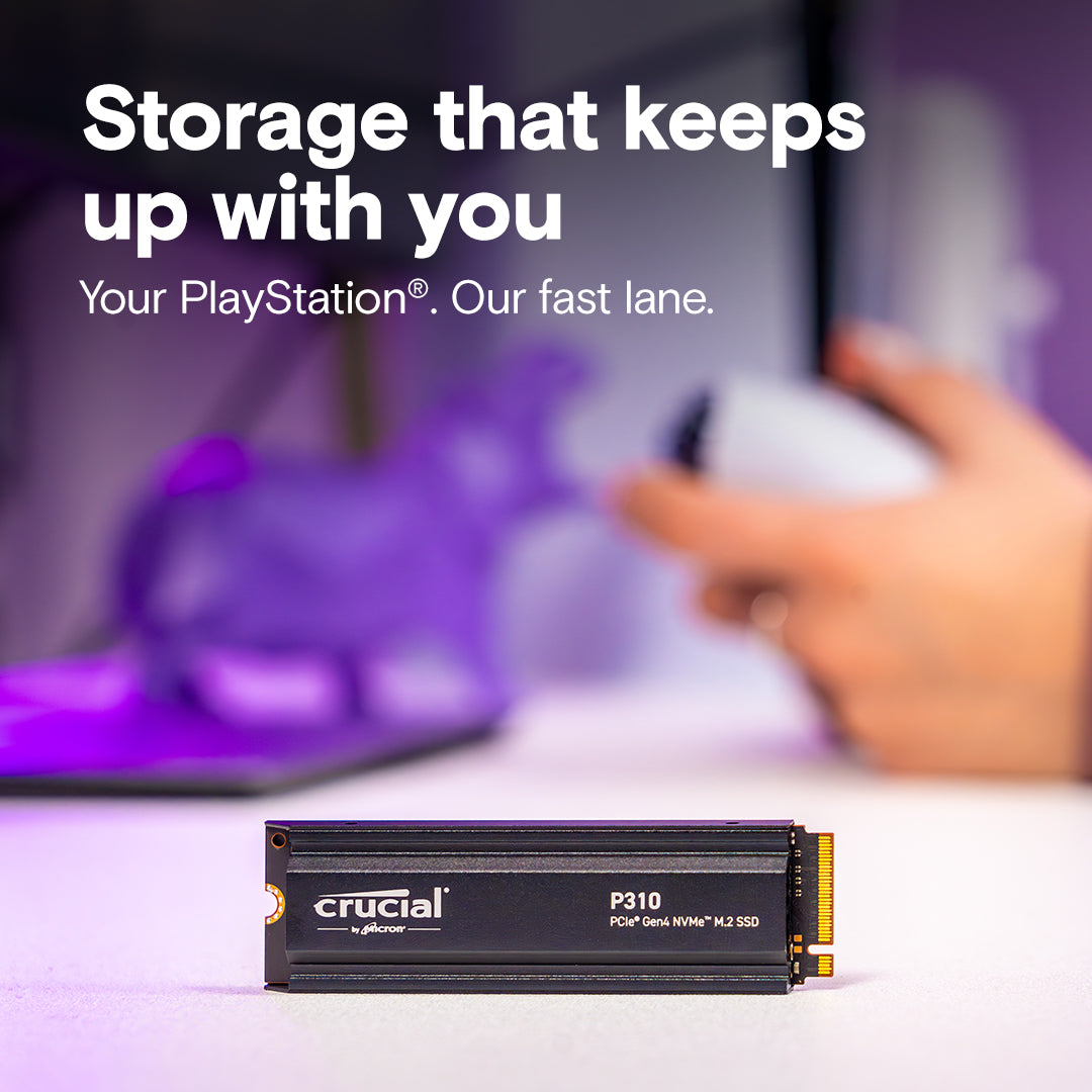 Crucial P310 1TB PCIe Gen4 NVMe M.2 SSD with Heatsink | 7,100MB/s | CT1000P310SSD5