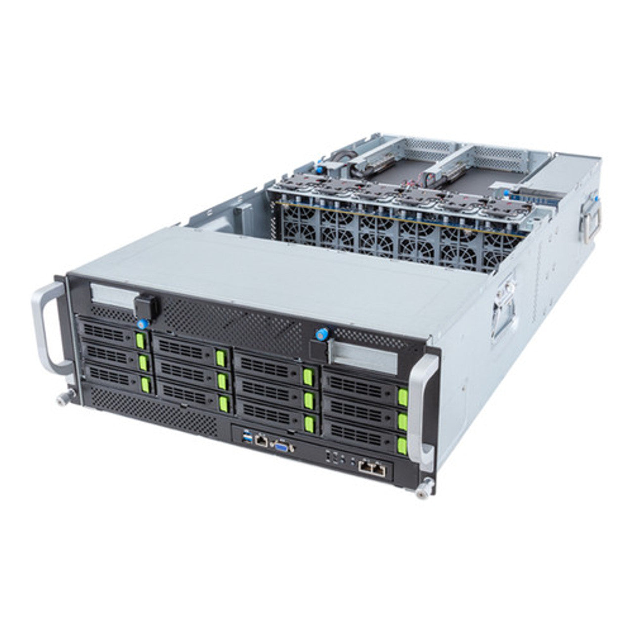 Gigabyte 4U HPC/AI Server Barebone- Intel Gen4/Gen5 Xeon Scalable, Dual CPU, 10x Gen5 GPUs G493-SB1-AAP1