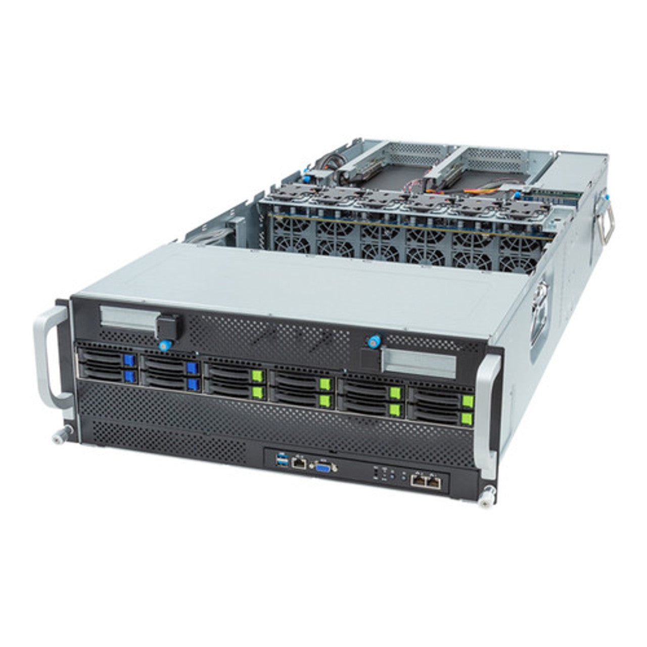 Gigabyte 4U HPC/AI Server - AMD EPYC 9004, Dual CPU, 10x Gen5 GPUs G493-ZB1-AAP1