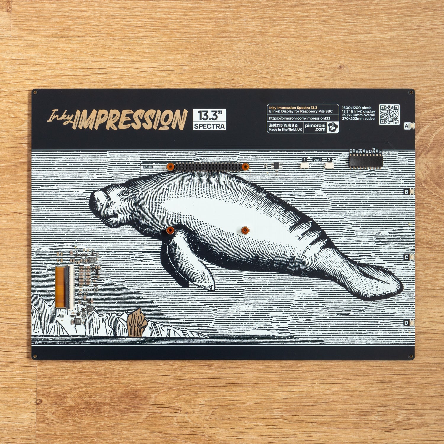 Pimoroni Inky Impression ePaper Display by Pimoroni - (7.3"/13.3")
