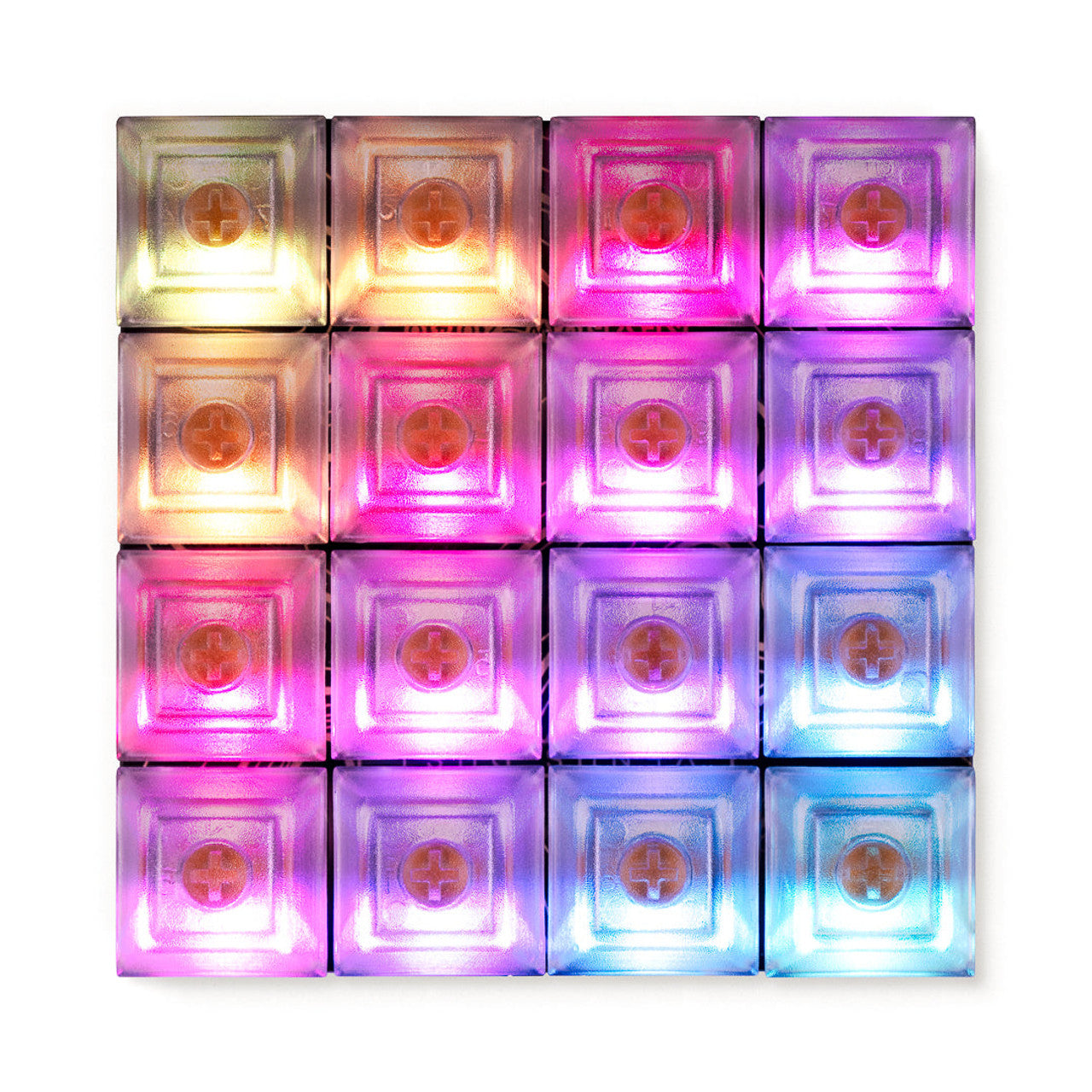 Pimoroni Keybow 2040 - Linear(quiet) keys all-in-one 16 key mini mechanical keyboard customisable RGB lighting PIM561