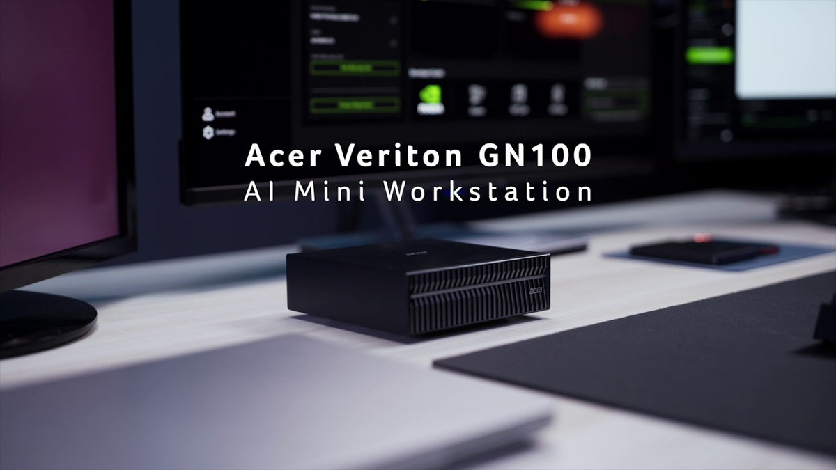 Load video: Acer Veriton GN100 AI Mini Workstation | High-Performance Edge AI