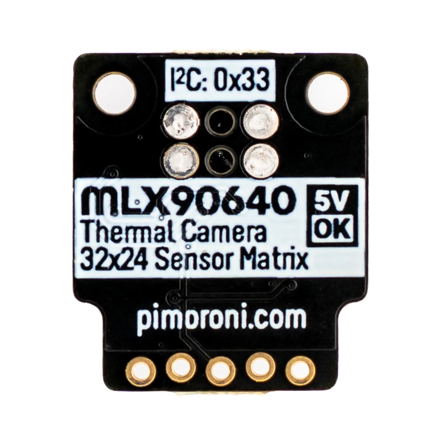 Pimoroni Wide angle (110°) – MLX90640 Thermal Camera Breakout Works with Raspberry Pi or Arduino - PIM366