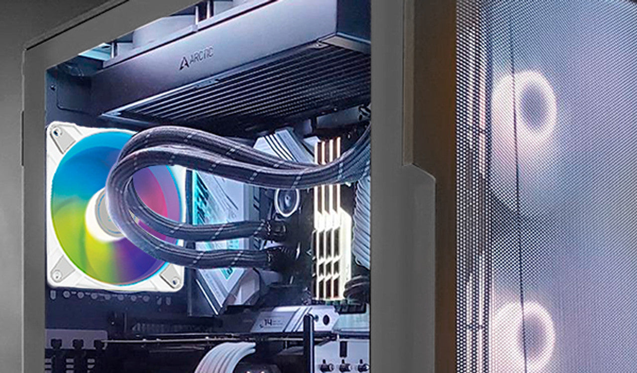 Arctic P12 PWM PST A-RGB 120 mm | 2000 rpm | 4-Pin Case Fan with Cable Splitter (White) - ACFAN00254A