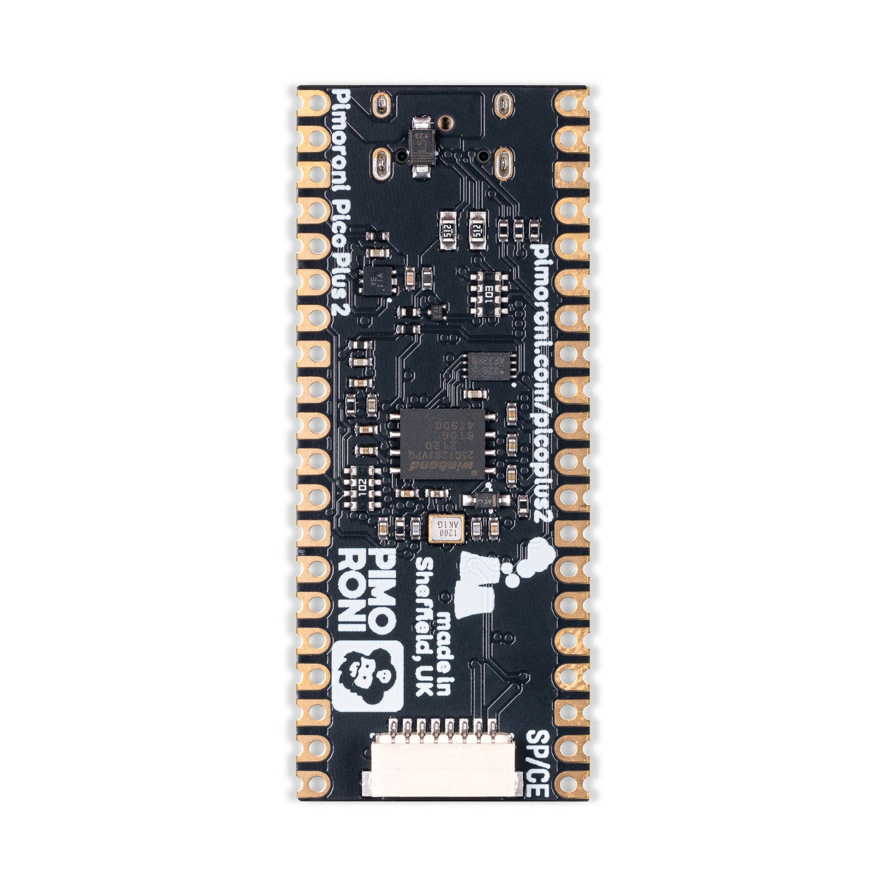 Pimoroni Pico Plus 2 RP2350 microcontroller with 16MB of flash memory, 8MB of PSRAM, USB-C, Qw/ST and debug connectors PIM724