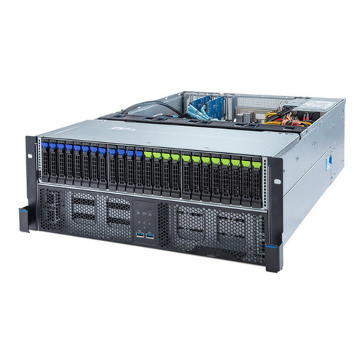 Gigabyte 4U Sorage Server Barebone - AMD Epyc 7003, 2x M.2 Gen4 x4 slots, 50x NVMe-SATA-SAS Bay S472-Z30