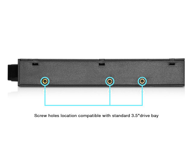 iStarUSA Accessory BPX-35U3-SA 3.5inch to2.5inh SATA 6Gbps HDD/SSD Hot-swap Rack Retail