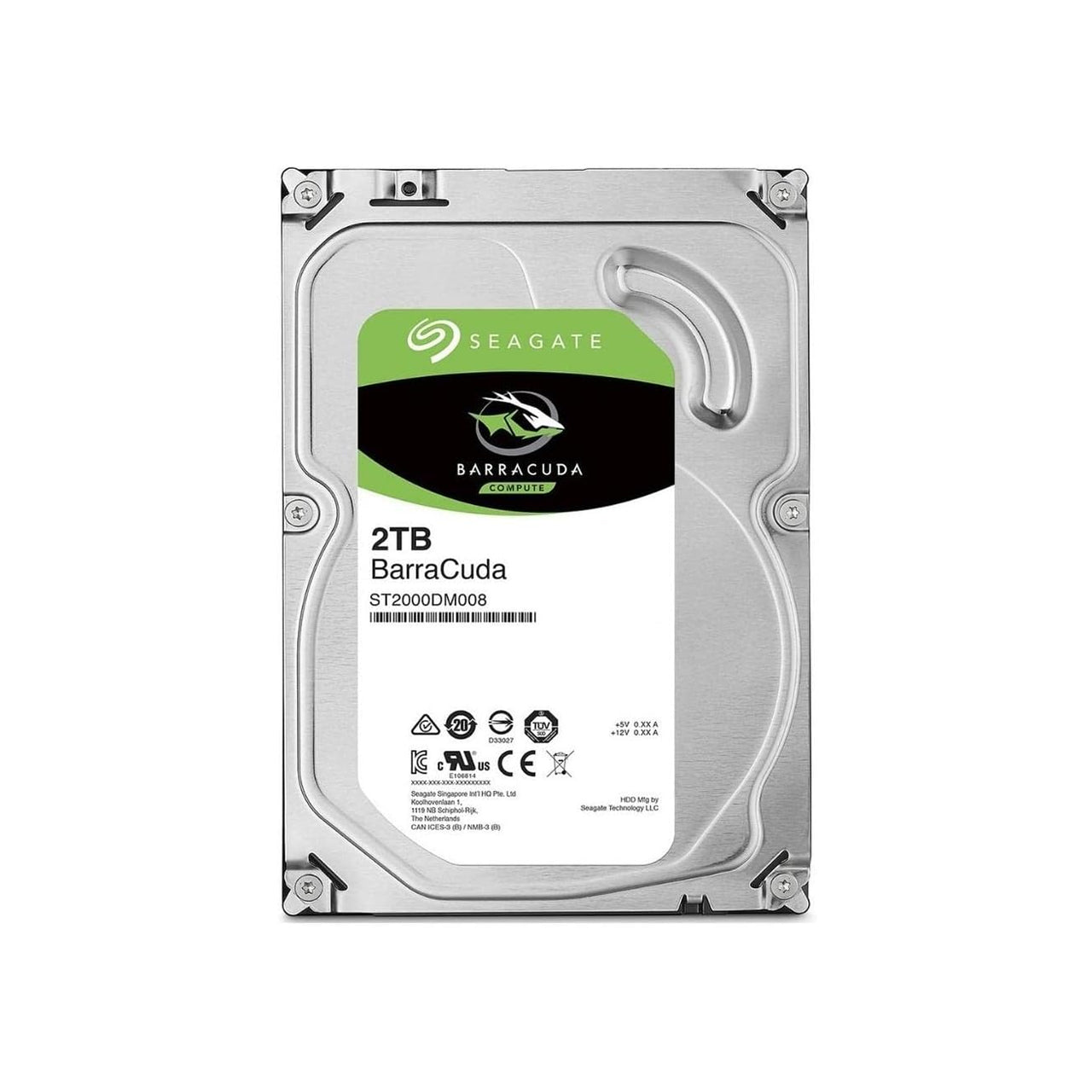 Seagate Barracuda 2 TB 3.5-inch HDD SATA III 7200RPM 256 Cache Internal Hard Drive - SATA ST2000DM008