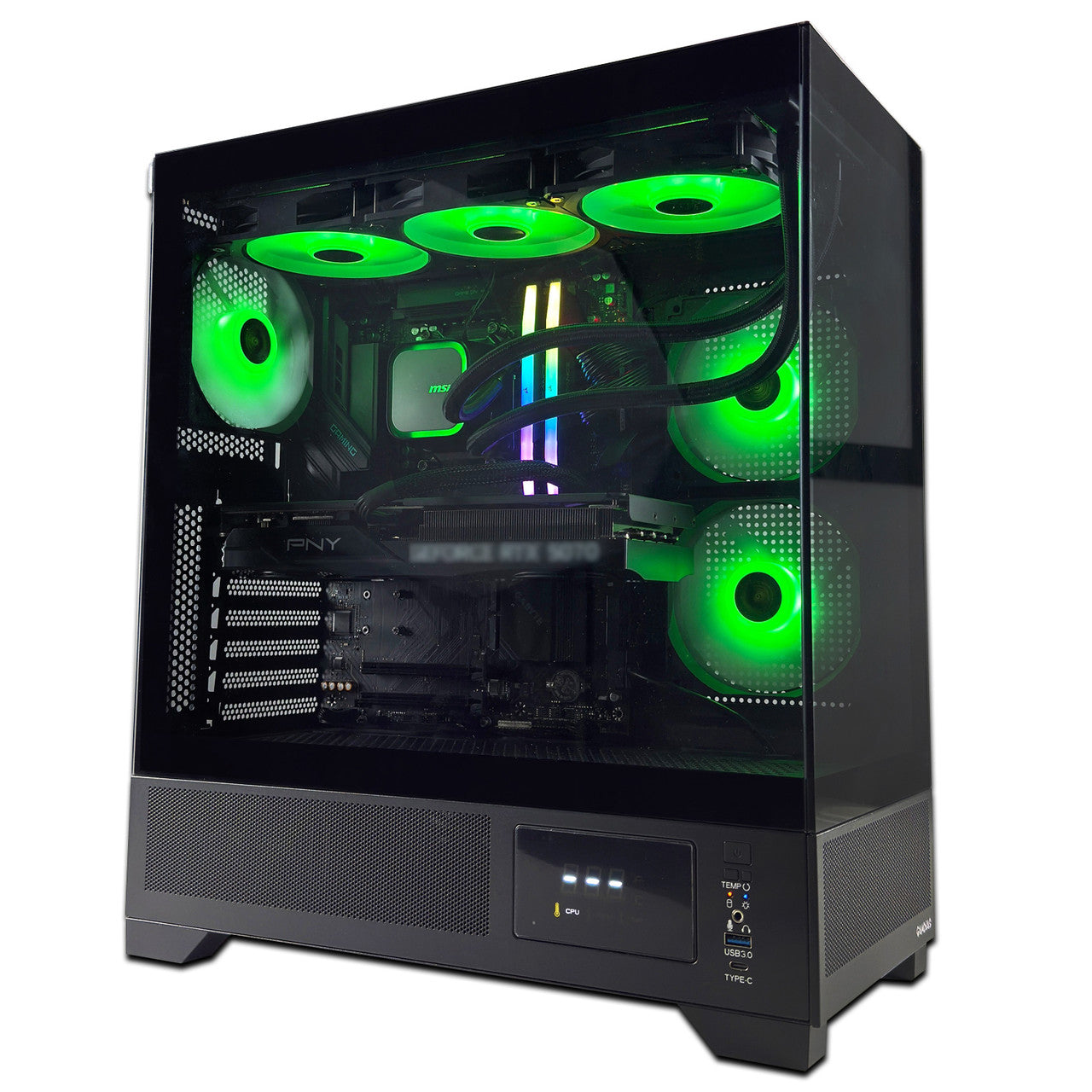 Hachiman PC Tora Gaming PC, AMD Ryzen 7 7800X3D, Radeon RX 9070XT 16GB, 32GB DDR5 6400MHz RGB, 2TB Gen4 NVMe SSD, 360 A-RGB AIO, Wi-Fi 6, Windows 11 Home, Desktop Computer