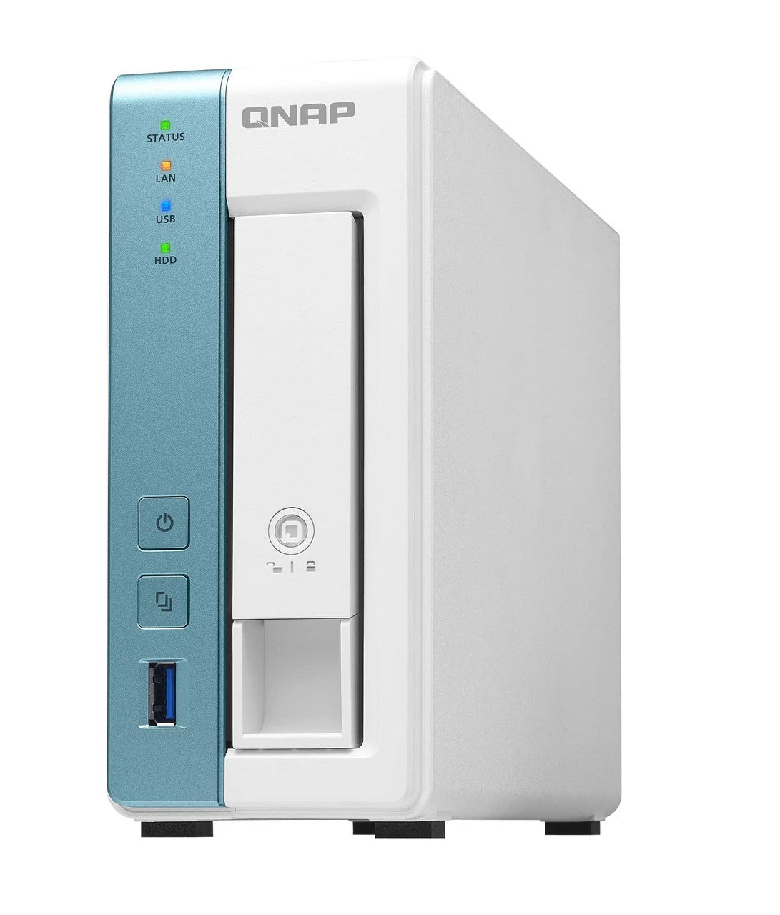 QNAP TS-131K-US 1-Bay Personal Cloud NAS for Backup and Data Sharing. Annapurna Labs 4-core 1.7GHz, 1GB RAM