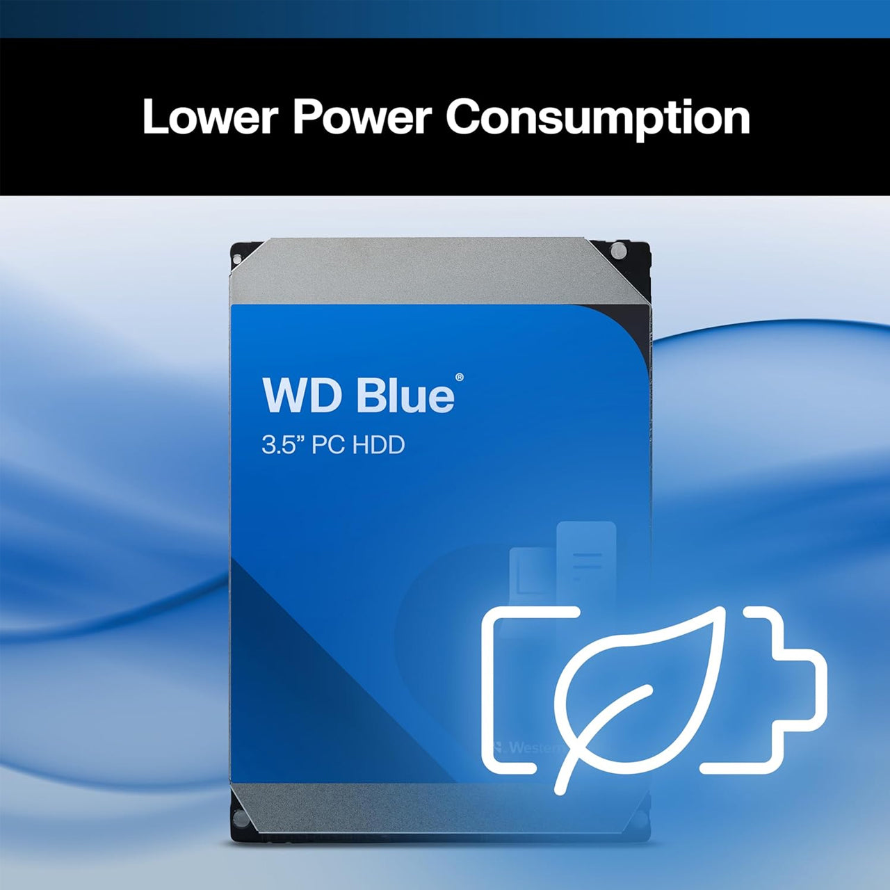 Western Digital 4TB WD Blue PC HDD 3.5 inch 5400RPM SATA III CMR 128MB Cache Internal Hard Drive - WD40EZZX