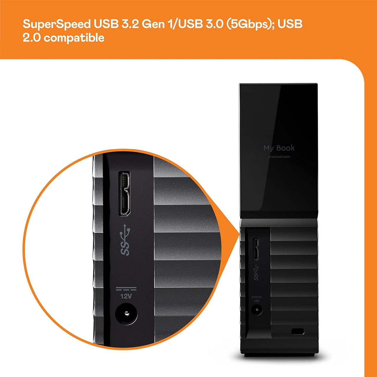 WD My Book 8TB - Desktop storage connected to Windows PC
